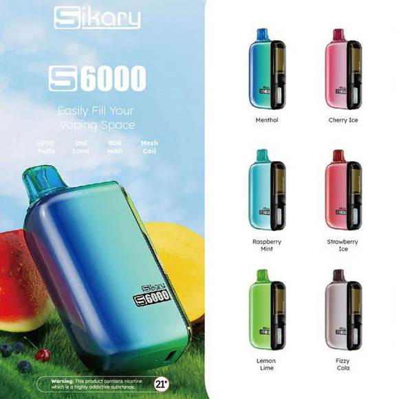 Sikary 6000 Big Puff Disposables