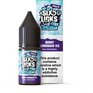 Six Licks Sub Zero Nicotine Salt E-liquid